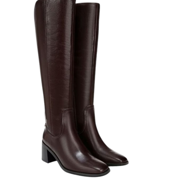 Naturalizer 27 Edit Edda Knee High Brown Leather Knee-High Boots...Size 9WC - Picture 1 of 7